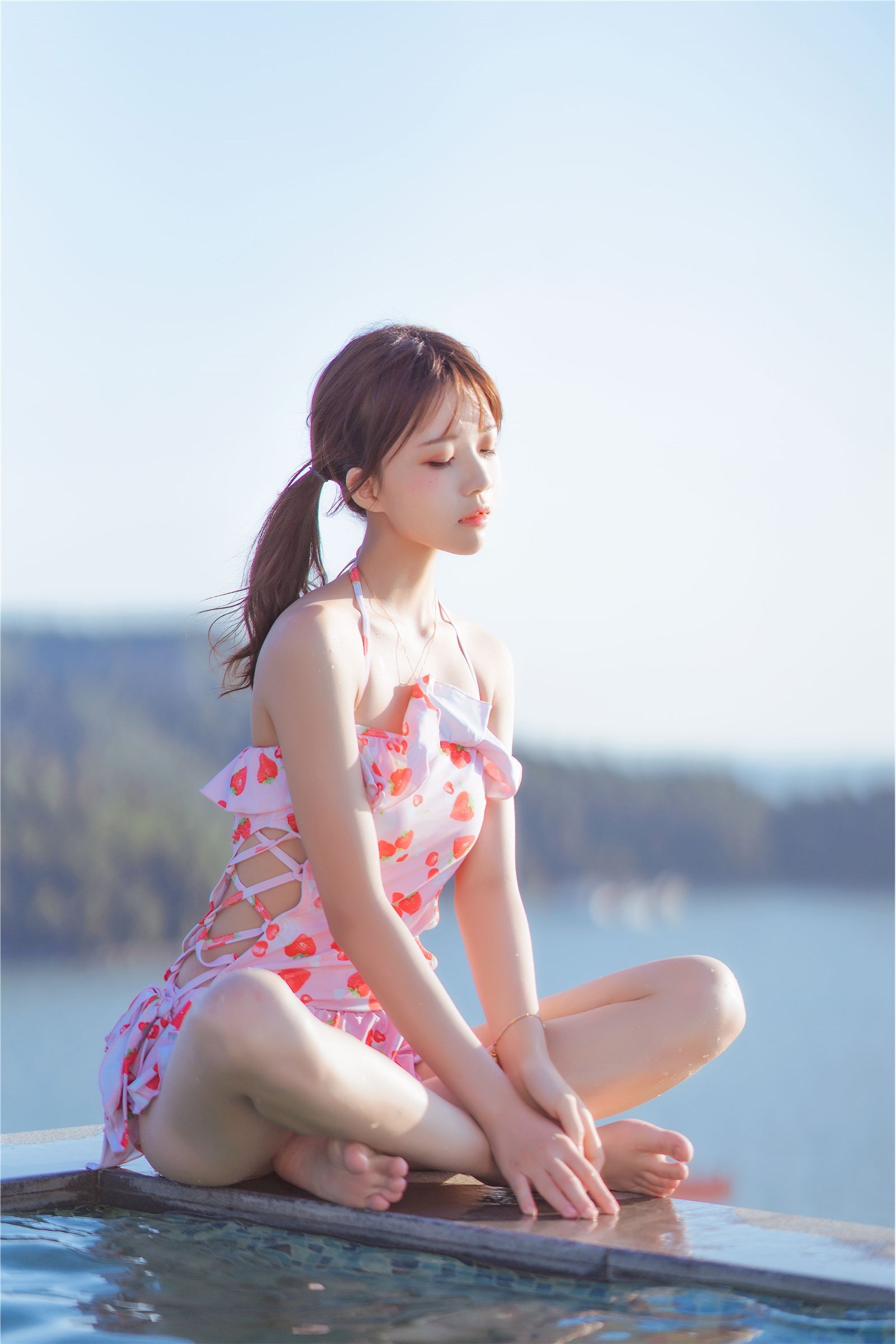 桜 Peach Meow Strawberry Swimsuit(15)